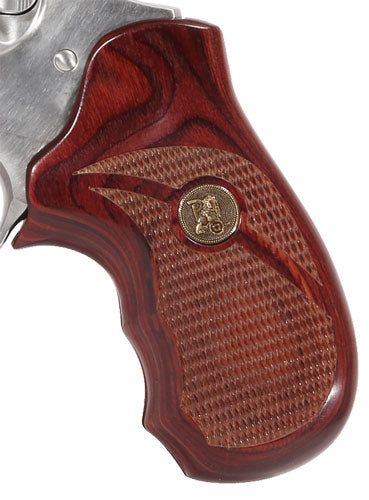 RUGER SP101 ROSEWOOD CHECKEREDPACHMAYR LAMINATED WOOD GRIPS - American Ordnance