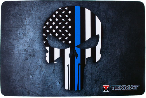 11&quot;X17&quot; PUNISHER BLUE LINETEKMAT ARMORERS BENCH MAT - American Ordnance