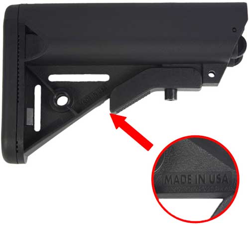 AR15 BUTTSTOCK BLACKJ&E 3RD GEN ARMORY SOPMOD - American Ordnance