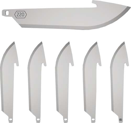 BLADE PACK 6 SS BLADESOUTDOOR EDGE 2.2" DROP POINT - American Ordnance