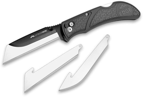 COMBO SET GRAY BLISTER PACKOUTDOOR EDGE RAZOR-WORK 3-BLD - American Ordnance