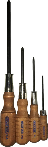 4PC PHILLIPSGRACE USA SCREWDRIVER SET - American Ordnance
