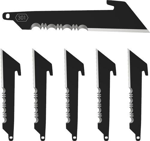 SERRATIONS REP BLADES 6-BLADESOUTDOOR EDGE 3" UTILITY W/ - American Ordnance