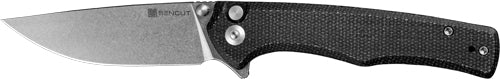 BLACK MICARTA/STONEWASHED D2!SENCUT KNIFE CROWLEY 3.48" - American Ordnance