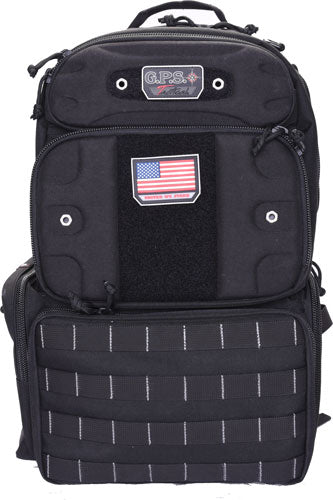 TALL W/WAIST STRAP BLACK NYLONGPS TACTICAL RANGE BACKPACK - American Ordnance