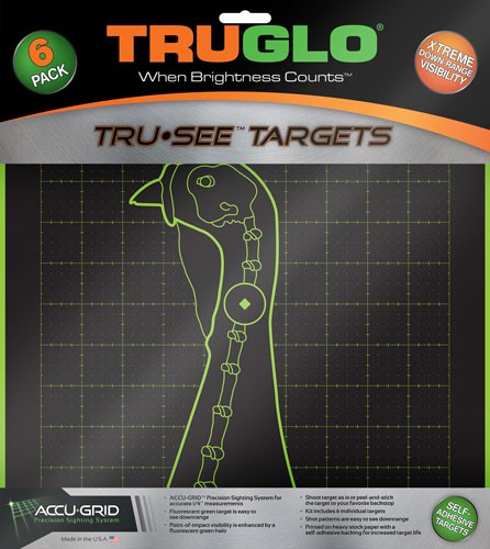 TURKEY 6-PACKTRUGLO TRU-SEE REACTIVE TARGET - American Ordnance