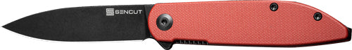 BURGUNDY G10/BLACK LINER LOCK!SENCUT KNIFE BOCLL II 2.96" - American Ordnance