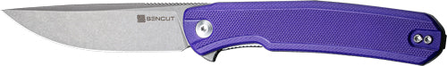 PURPLE G10/GRAY STONEWASH D2!SENCUT KNIFE SCITUS 3.47" - American Ordnance