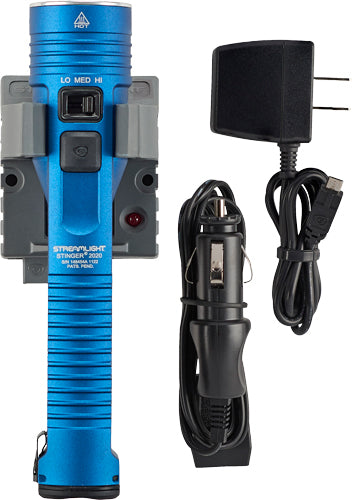 W/120V AC/12V DC CHARGER BLUESTREAMLIGHT STINGER 2020 LED - American Ordnance