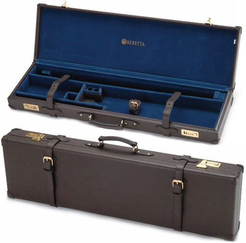 SHOTGUNS LEATHER BROWNBERETTA LUGGAGE CASE FOR O/U - American Ordnance
