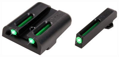 10MM TRITIUM/FIBER OPTIC GREENTRUGLO SIGHT SET FOR GLOCK .45 - American Ordnance