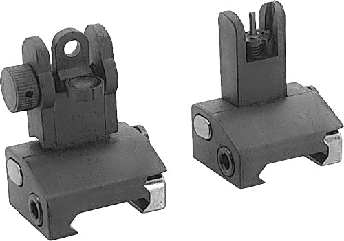 POLYMER SIGHT SET BLACKJE FLIP-UP FRONT AND REAR - American Ordnance