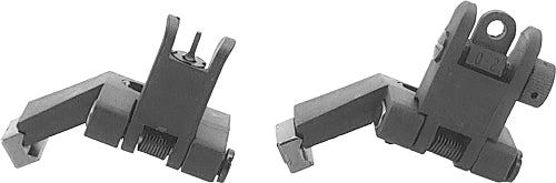OFFSET POLYMER SIGHT SET BLACKJE FLIP-UP FRONT AND REAR - American Ordnance