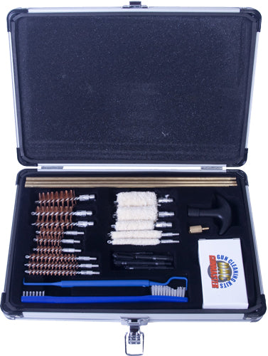 CLEANING KIT ALUM CASE 30 PCS.GUNMASTER UNIVERSAL SELECT .22 - American Ordnance