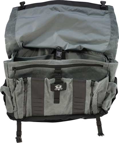 2.0 WAXED CANVAS CHARCOALGREY GHOST GEAR WANDERER BAG - American Ordnance