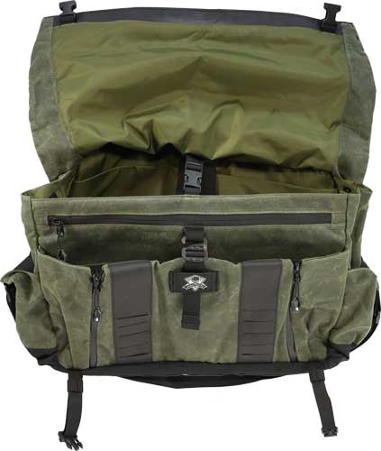 2.0 WAXED CANVAS OLIVE DRABGREY GHOST GEAR WANDERER BAG - American Ordnance