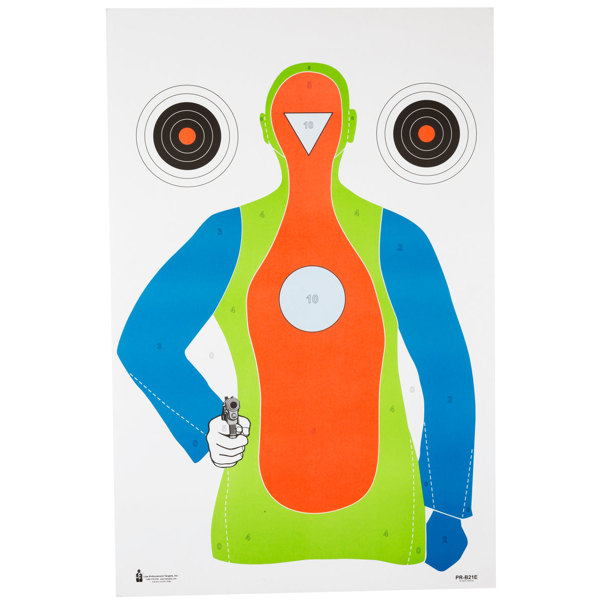 ACTION TGT HIVIS FLOR B 21E 100PK - American Ordnance