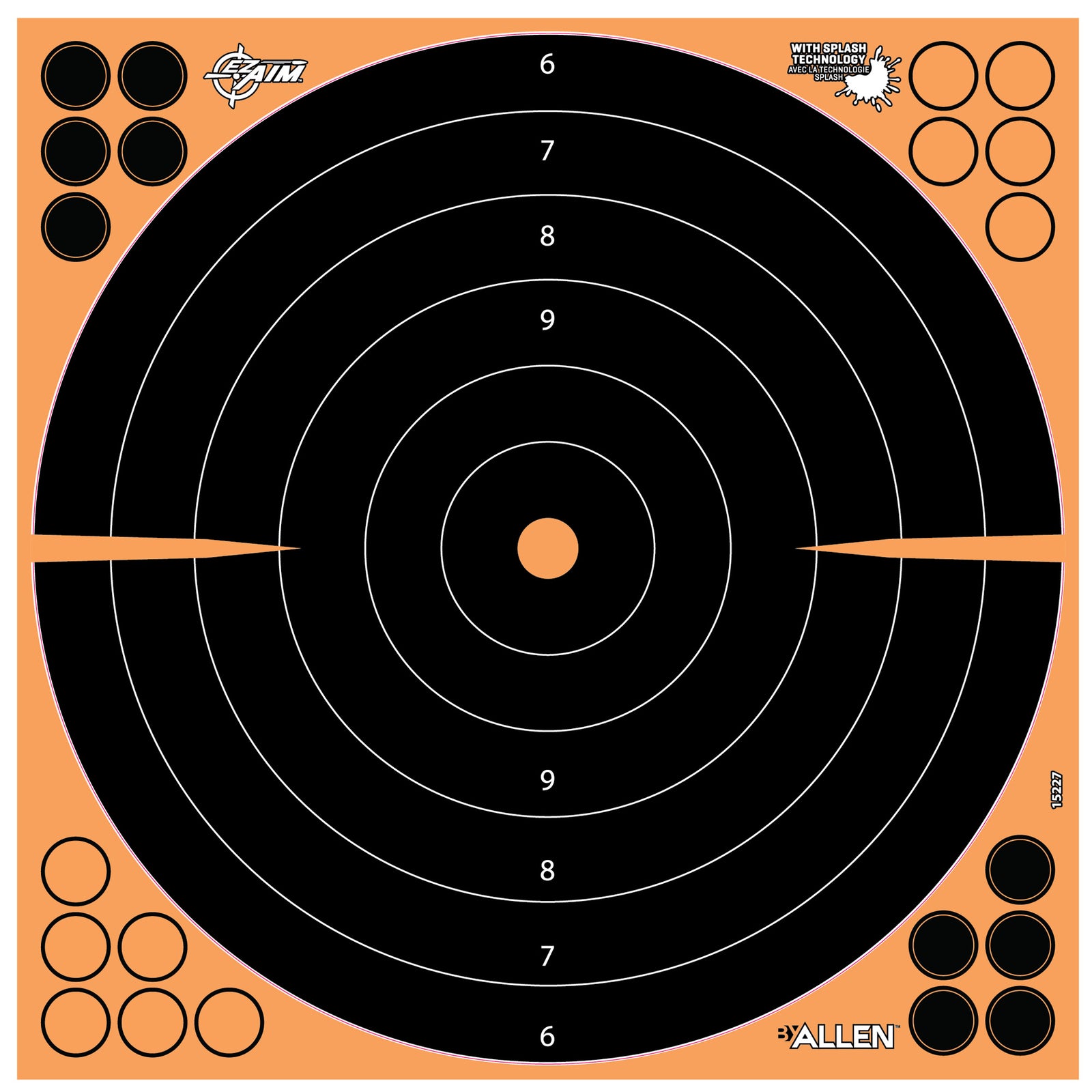 ALLEN EZ AIM 16"X16" BULLSEYE 5PK - American Ordnance