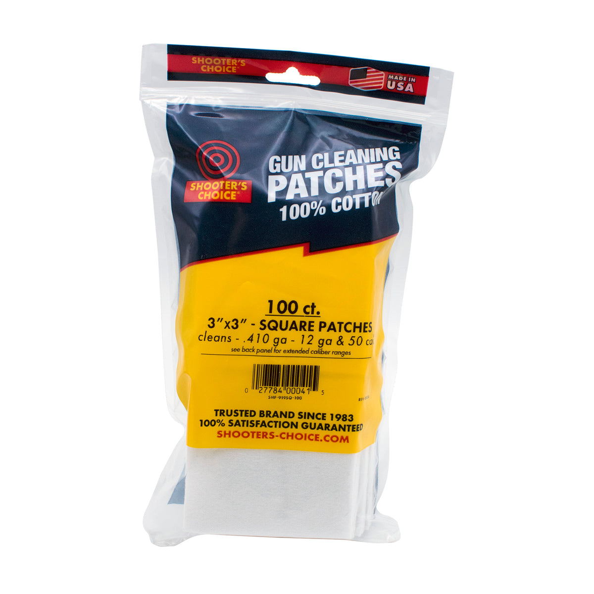 OTIS 3&quot; SQ CLEANING PATCHES 100CT - American Ordnance