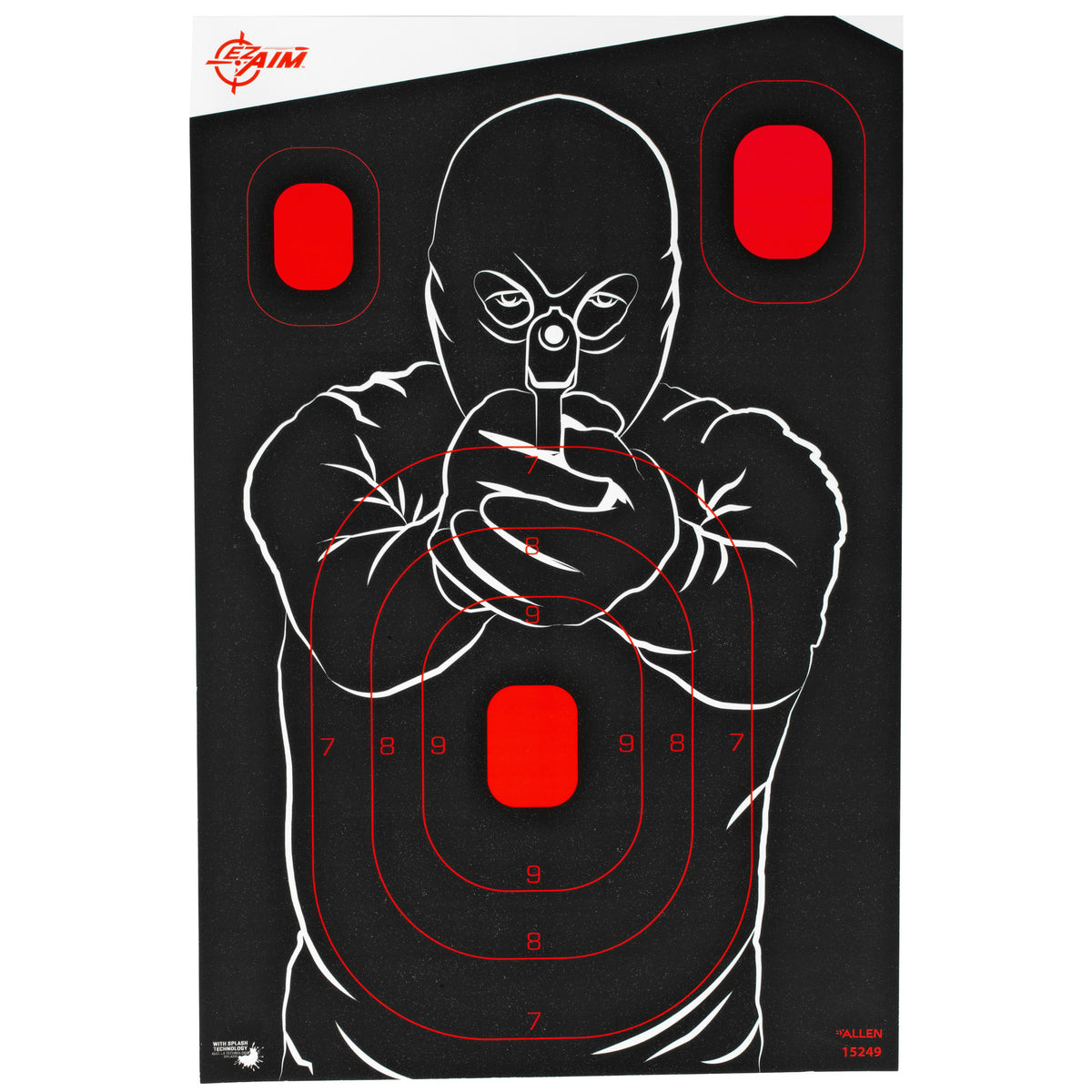 ALLEN EZ AIM 12"X18" BAD GUY 5PK - American Ordnance