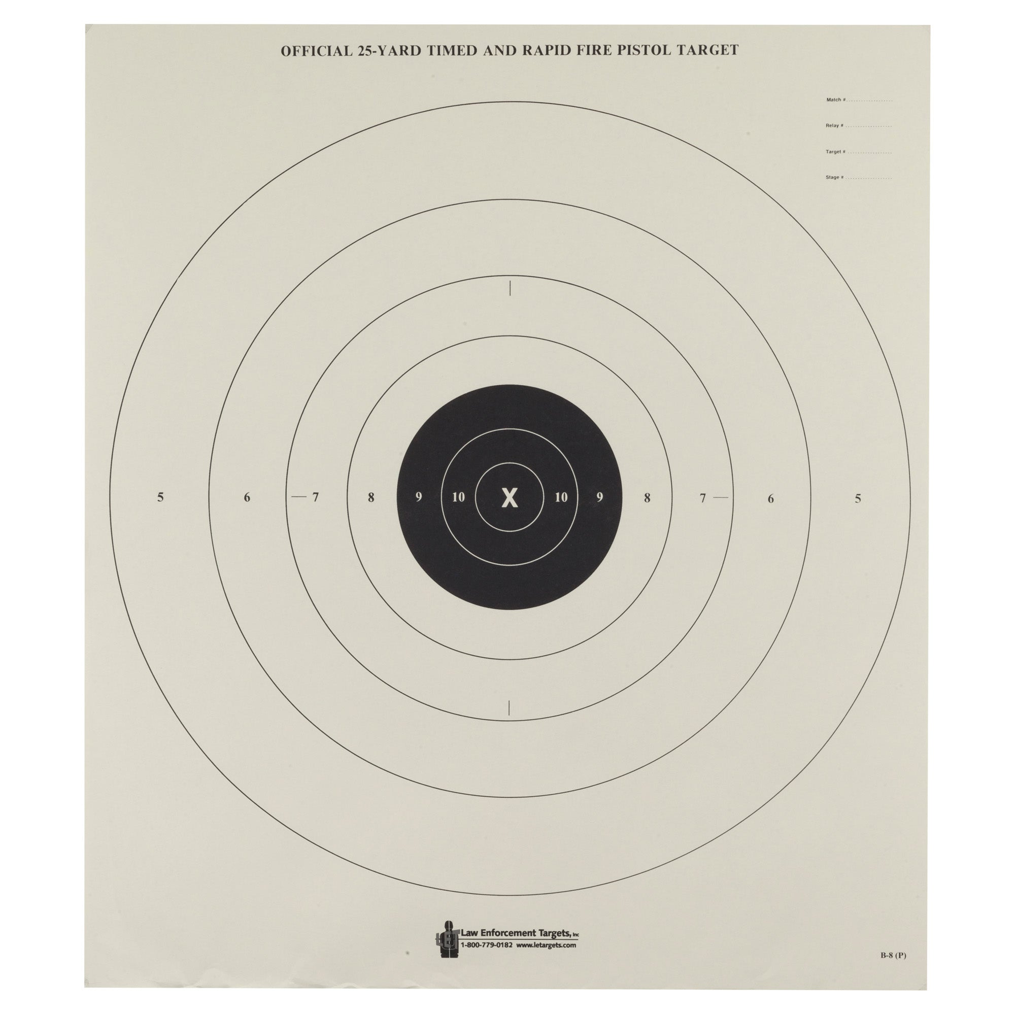 ACTION TGT BULLSEYE PAPER 100PK - American Ordnance