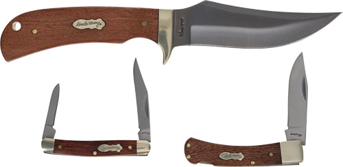 FOLDER COMBO W/TIN PROMO Q4<UNCLE HENRY KNIFE 3-PC FIXED/ - American Ordnance