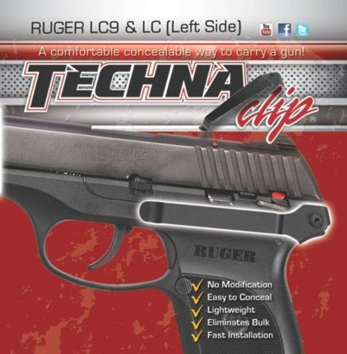 CLIP RUGER LC9/LC380 LEFTTECHNA CLIP HANDGUN RETENTION - American Ordnance