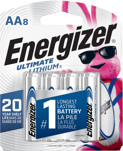 BATTERIES AA 8-PACKENERGIZER ULTIMATE LITHIUM - American Ordnance
