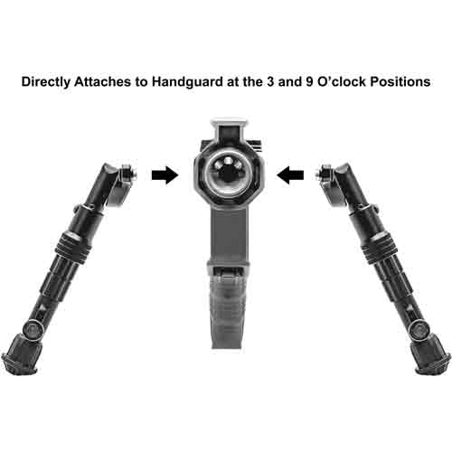 MATTE BLK CENTER H 8.0"-11.8"UTG BIPOD RECON FLEX M-LOK - American Ordnance