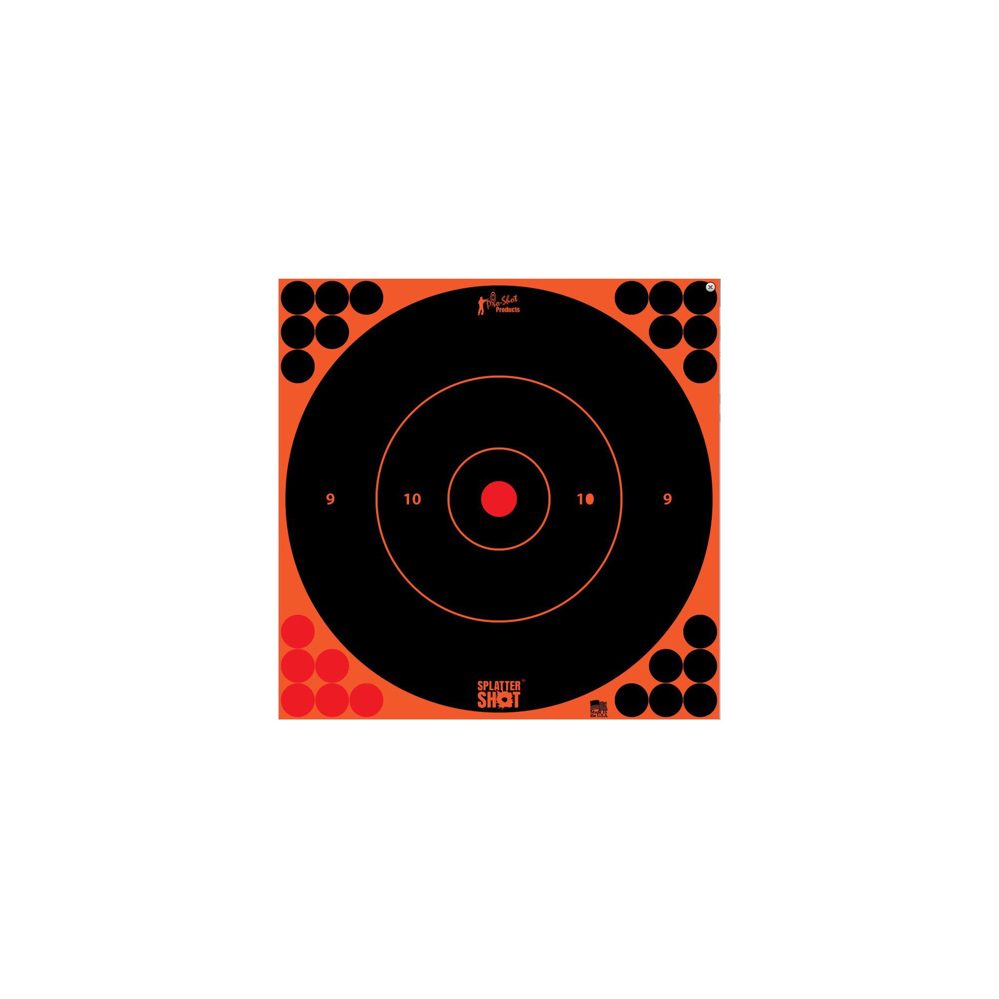PRO-SHOT TARGET 12" ORN BULLSEYE 5PK - American Ordnance
