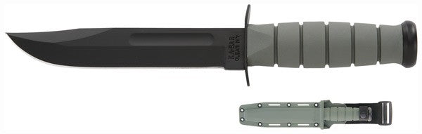 7" W/PLASTIC SHEATH F-GREENKA-BAR FIGHTING/UTILITY KNIFE - American Ordnance