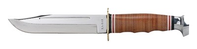 5.875" W/LEATHER SHEATHKA-BAR MARINE HUNTER - American Ordnance