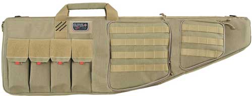 W/EXTERNAL HANDGUN HOLDERGPS TACTICAL AR CASE 42" TAN - American Ordnance