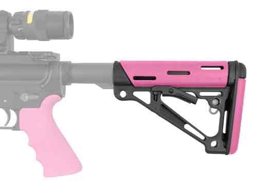 PINK RUBBER MIL-SPECHOGUE AR-15 COLLAPSIBLE STOCK - American Ordnance