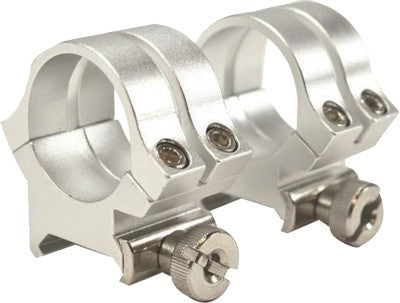 LOCK 1" MEDIUM SILVER .169"WEAVER RINGS DETACHABLE QUAD- - American Ordnance