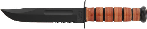 7" SRRTD W/LEATHER SHEATH USMCKA-BAR FIGHTING/UTILITY KNIFE - American Ordnance