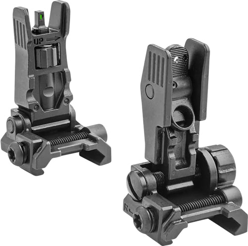 REAR BLANK FLIP UP SIGHTSMEPROLIGHT FRONT GREEN TRITIUM - American Ordnance