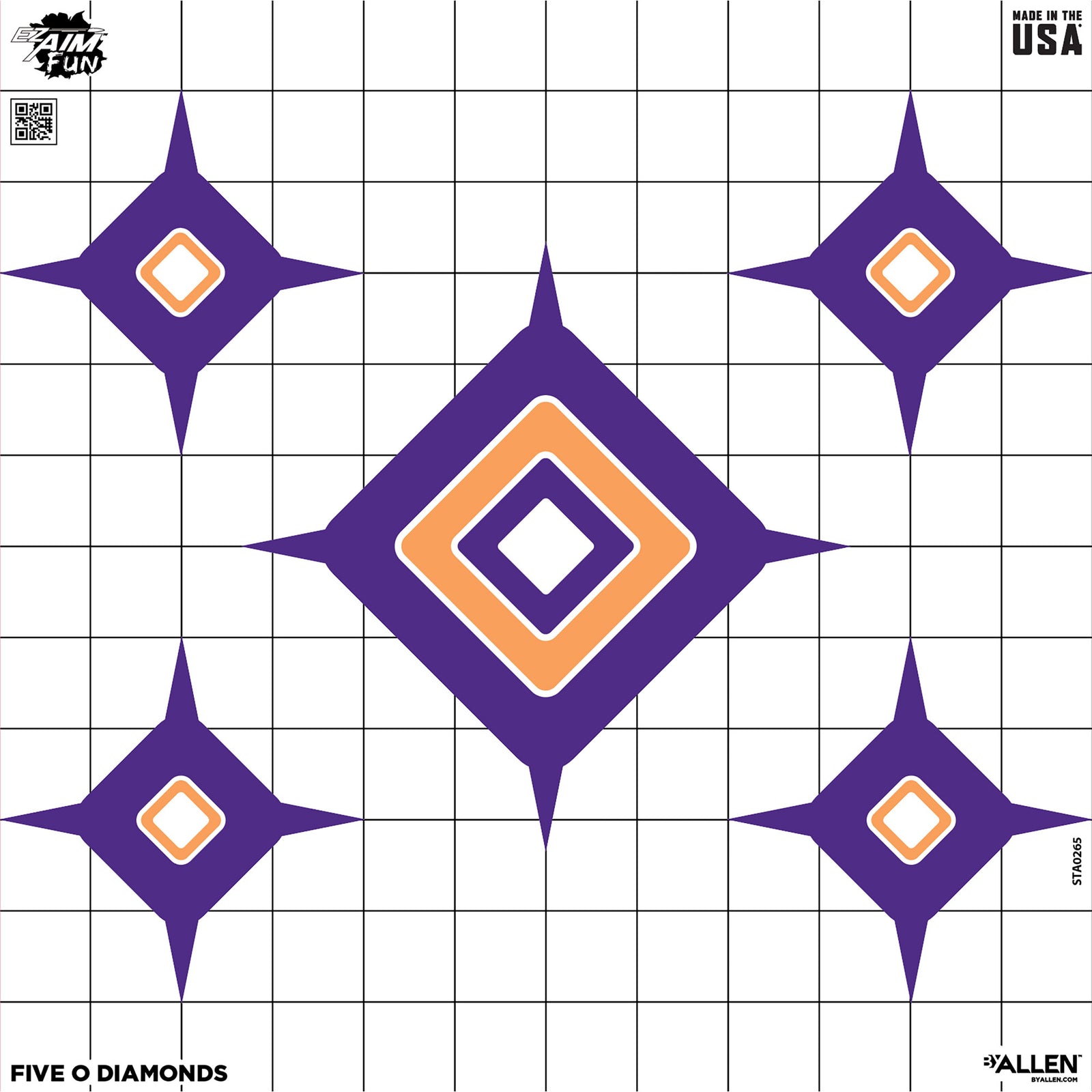 ALLEN EZ AIM 12"X12" DIALING IN 9PK - American Ordnance