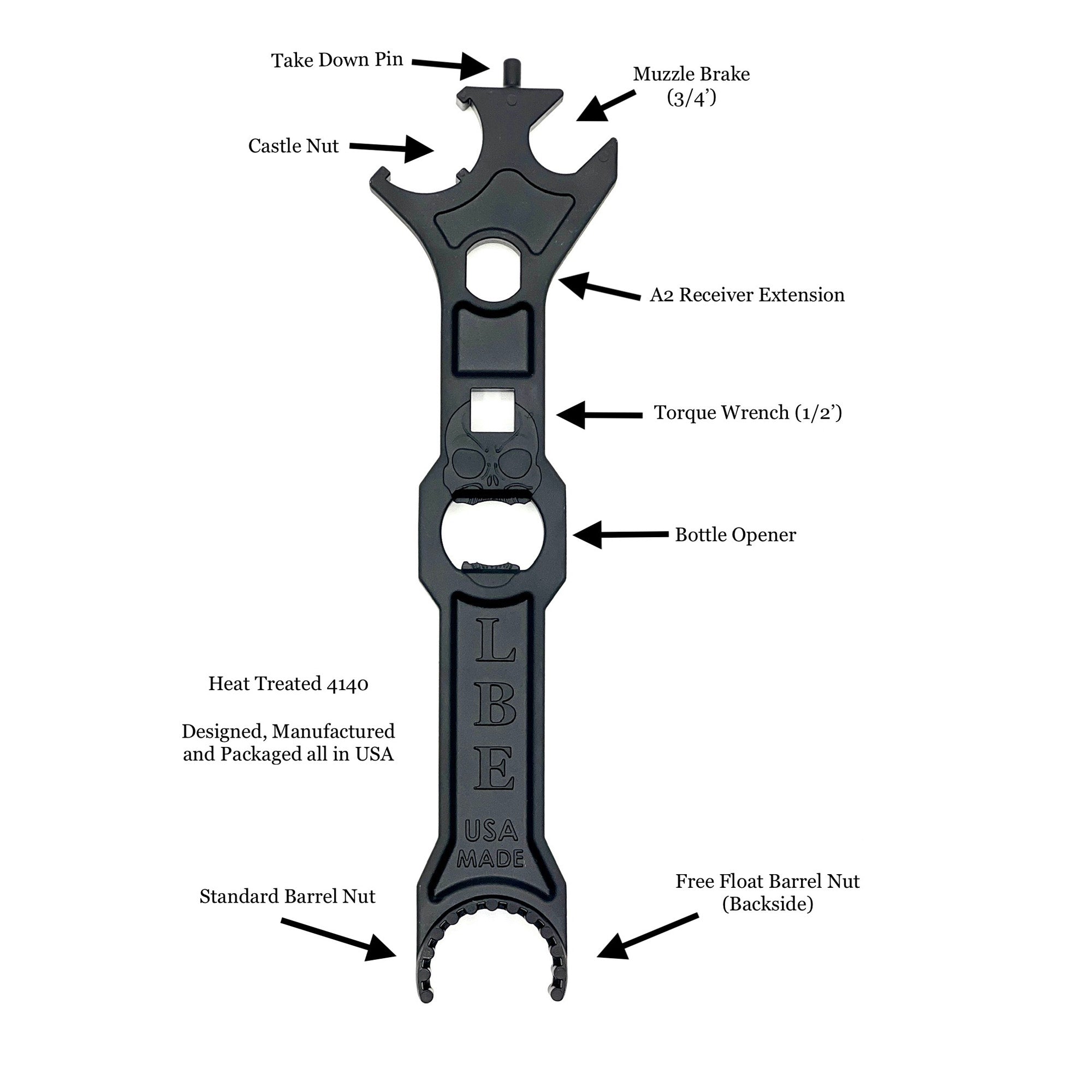 LBE AR15 ARMORERS TOOL BLK - American Ordnance