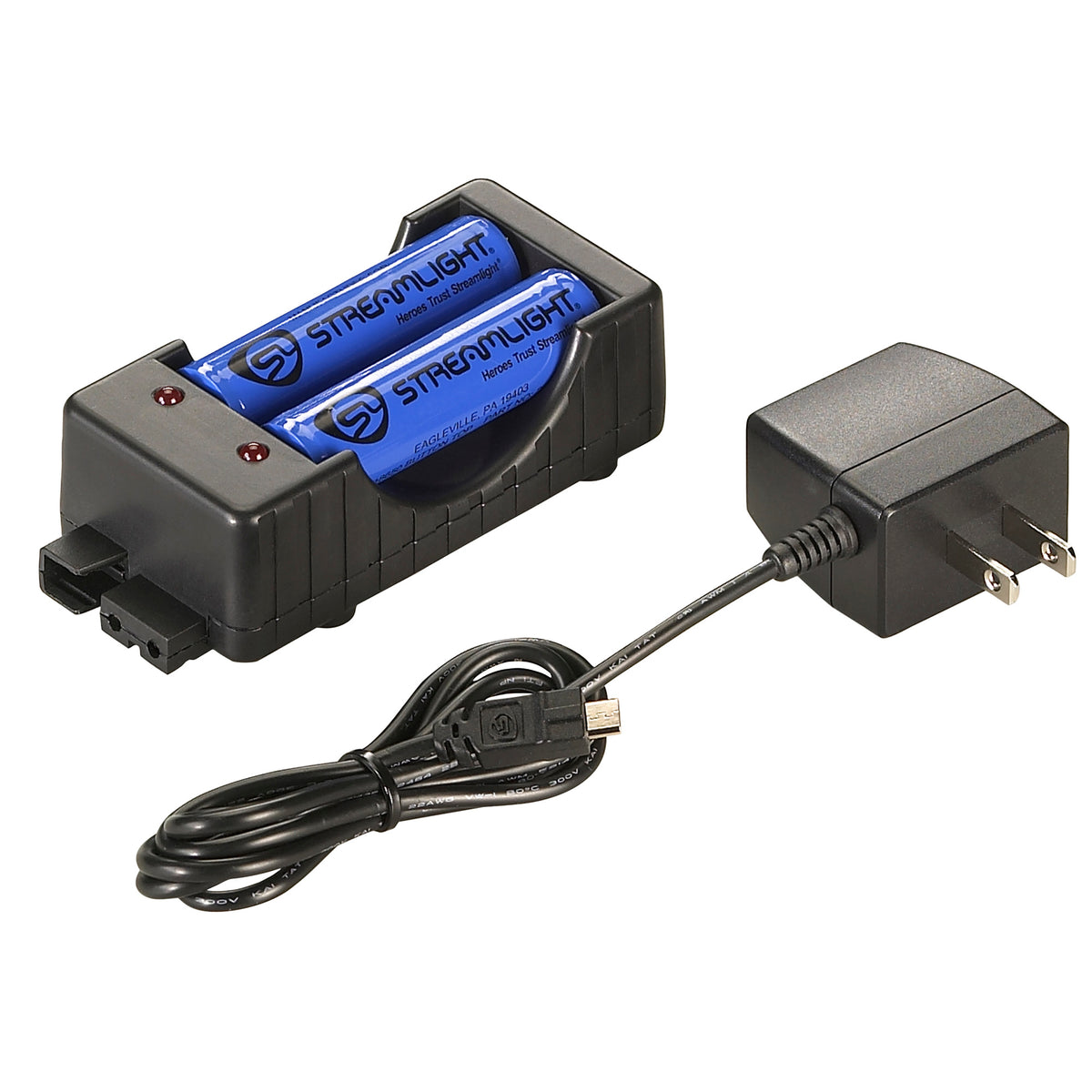 STRMLGHT 18650 CHARGER KIT 120V W/BA - American Ordnance