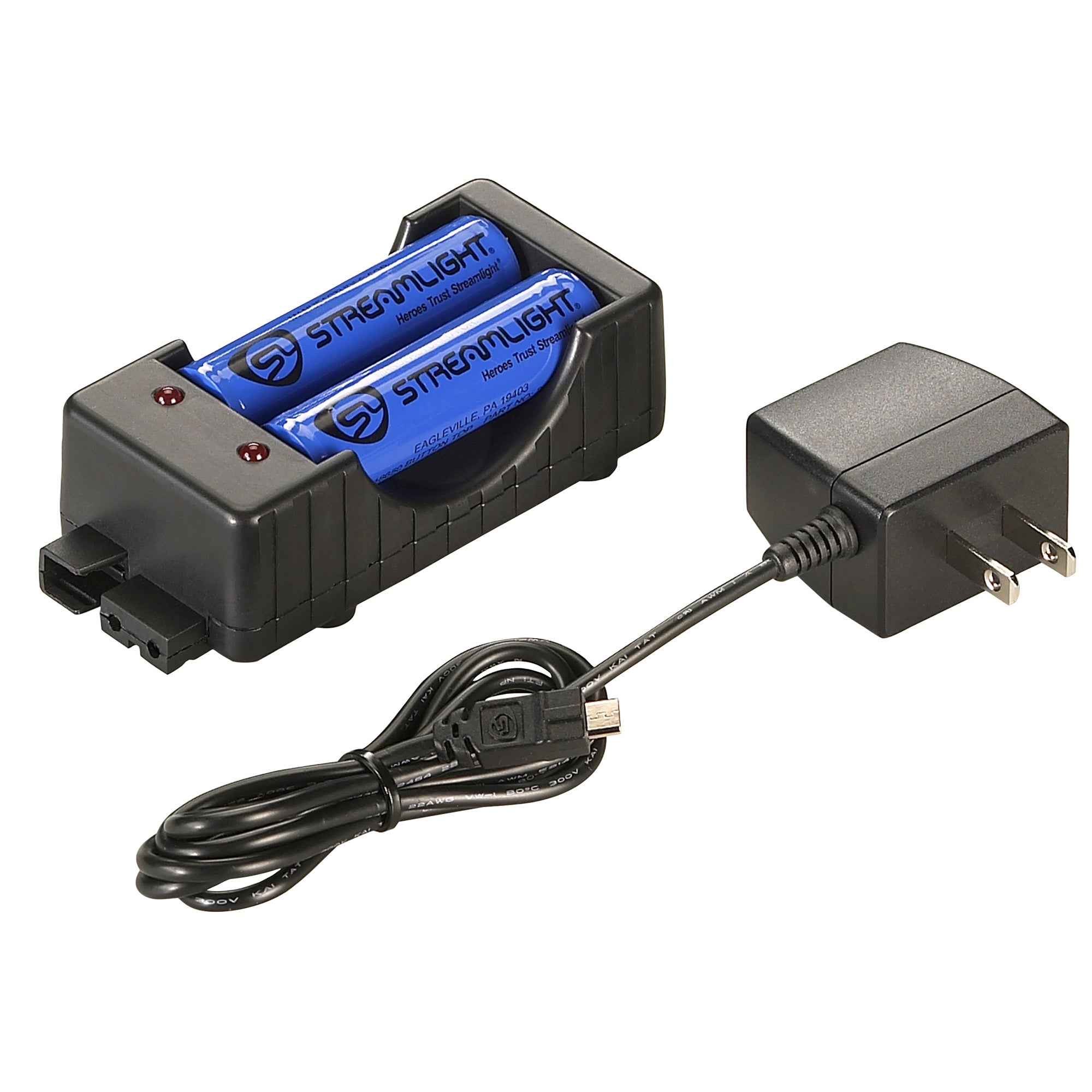 STRMLGHT 18650 CHARGER KIT 120V W/BA - American Ordnance