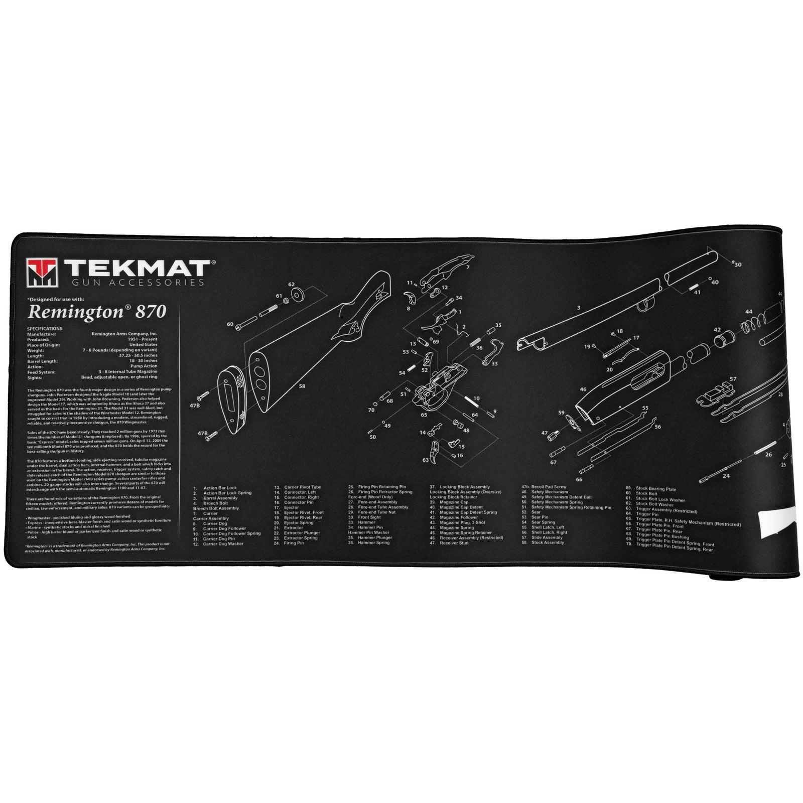 TEKMAT ULTRA RIFLE MAT REM 870 - American Ordnance