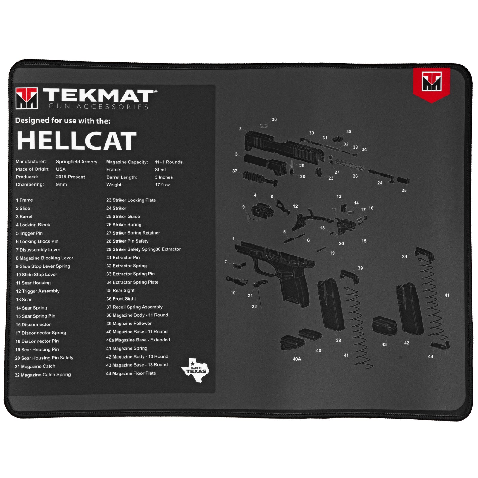 TEKMAT ULTRA PSTL MAT HELLCAT - American Ordnance