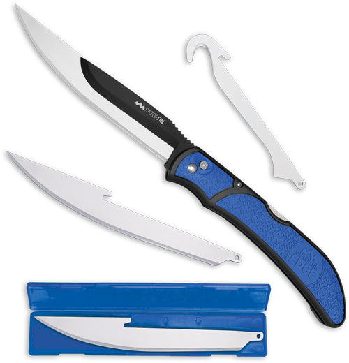 COMBO SET BLUE BLISTER PACKOUTDOOR EDGE RAZOR FIN 4-BLADE - American Ordnance