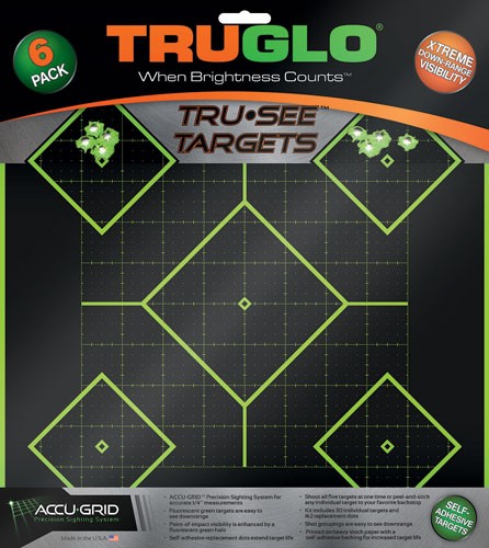 5 DAIMOND 6-PACK GREENTRUGLO TRU-SEE REACTIVE TARGET - American Ordnance