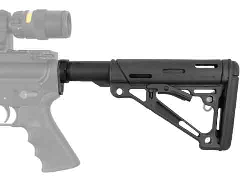 BLACK MIL-SPEC W/BUFFER TUBEHOGUE AR-15 COLLAPSIBLE STOCK - American Ordnance