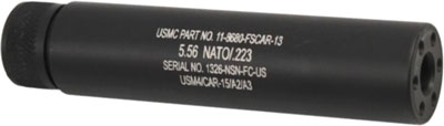 5.5" 1/2X28 THREADS BLACKGUNTEC AR15 FAKE SUPPRESSOR - American Ordnance