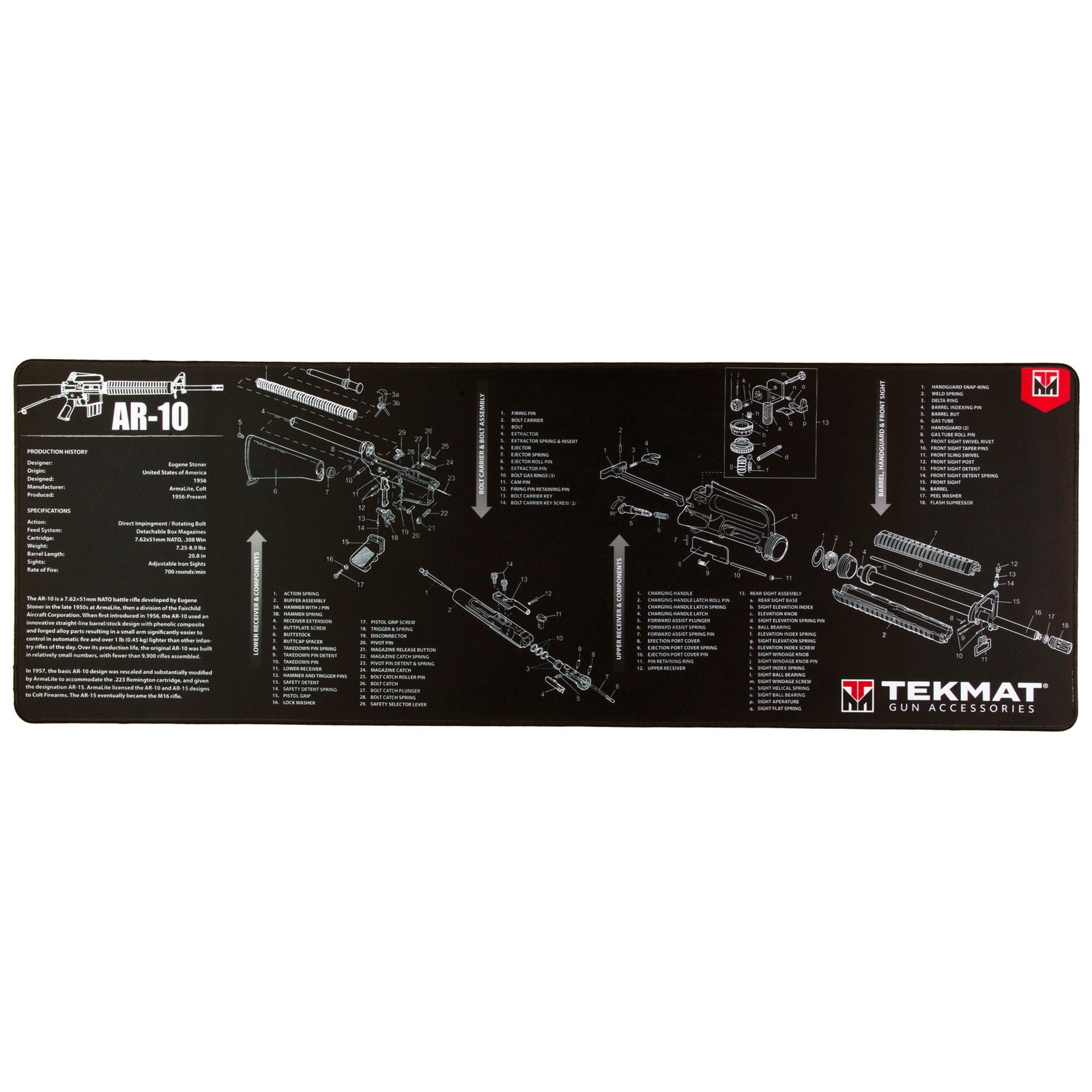 TEKMAT ULTRA RIFLE MAT AR10 - American Ordnance