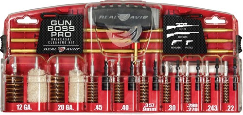 UNIVERAL CLEANING KIT 26-PC.REAL AVID GUN BOSS PRO - American Ordnance