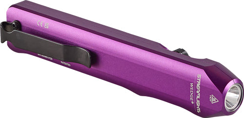WHITE EDC PURPLE W/POCKET CLIPSTREAMLIGHT WEDGE CARRY LIGHT - American Ordnance